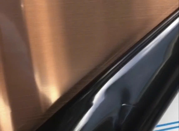 TẤM INOX VÂN CÁT NÂU