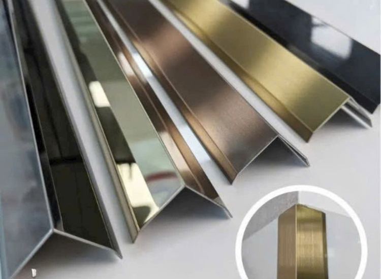 NẸP TRANG TRÍ CHỮ V - INOX MÀU